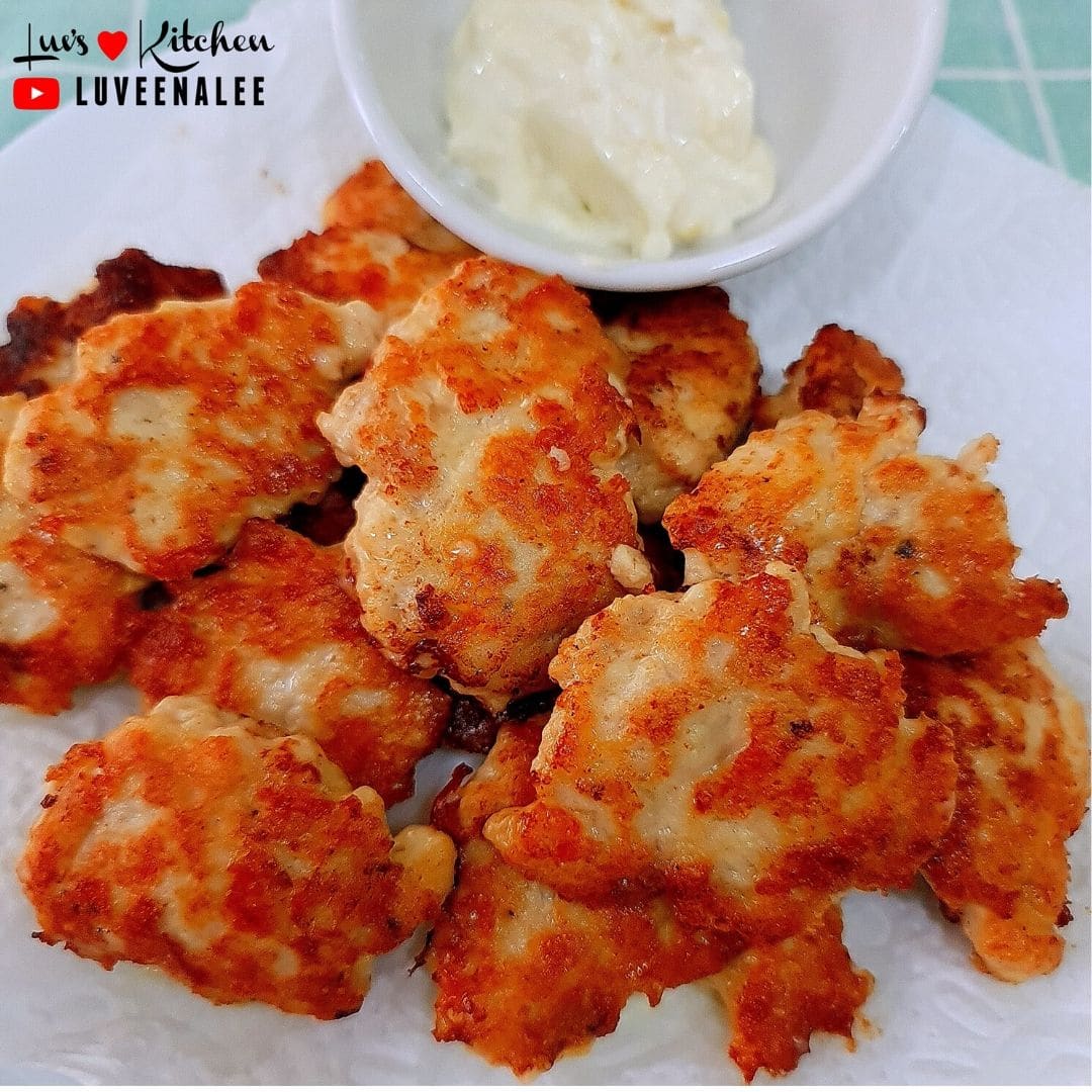 cheesy chicken fritters
